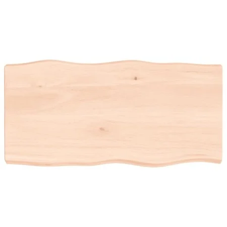 Tablero de mesa madera maciza borde natural 80x40x(2-6) cm de vidaXL, Tableros para mesas - Ref: Foro24-363874, Precio: 61,70...