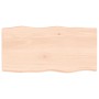 Tablero de mesa madera maciza borde natural 80x40x(2-6) cm de vidaXL, Tableros para mesas - Ref: Foro24-363874, Precio: 62,58...