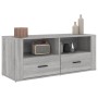Mueble de TV madera contrachapada gris Sonoma 100x35x40 cm en Muebles TV | Comprar online en Foru.es