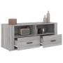 Mueble de TV madera contrachapada gris Sonoma 100x35x40 cm en Muebles TV | Comprar online en Foru.es