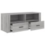 Mueble de TV madera contrachapada gris Sonoma 100x35x40 cm en Muebles TV | Comprar online en Foru.es