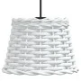 Pantalla para lámpara de techo mimbre blanco Ø20x15 cm de vidaXL, Pantallas para lámparas - Ref: Foro24-364365, Precio: 15,35...