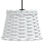Pantalla para lámpara de techo mimbre blanco Ø20x15 cm de vidaXL, Pantallas para lámparas - Ref: Foro24-364365, Precio: 15,67...