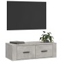 Mueble de TV colgante madera gris hormigón 80x36x25 cm en Muebles TV | Comprar online en Foru.es