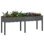 Planter with solid gray fir wood lining 203x53x76 cm by vidaXL, Pots and planters - Ref: Foro24-364241, Price: 119,17 €, Disc...