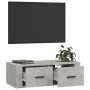 Mueble de TV colgante madera gris hormigón 80x36x25 cm en Muebles TV | Comprar online en Foru.es