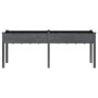 Jardinera con forro madera maciza de abeto gris 203x53x76 cm de vidaXL, Maceteros y jardineras - Ref: Foro24-364241, Precio: ...