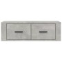 Mueble de TV colgante madera gris hormigón 80x36x25 cm en Muebles TV | Comprar online en Foru.es