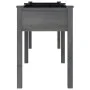 Planter with solid gray fir wood lining 203x53x76 cm by vidaXL, Pots and planters - Ref: Foro24-364241, Price: 119,17 €, Disc...