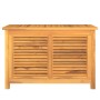 Caja de almacenaje de jardín con bolsa teca maciza 90x50x58 cm de vidaXL, Cajas de almacenaje para exteriores - Ref: Foro24-3...