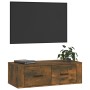 Mueble de TV colgante madera roble ahumado 80x36x25 cm en Muebles TV | Comprar online en Foru.es