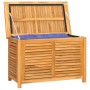 Caja de almacenaje de jardín con bolsa teca maciza 90x50x58 cm de vidaXL, Cajas de almacenaje para exteriores - Ref: Foro24-3...