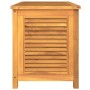 Caja de almacenaje de jardín con bolsa teca maciza 90x50x58 cm de vidaXL, Cajas de almacenaje para exteriores - Ref: Foro24-3...