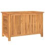 Caja de almacenaje de jardín con bolsa teca maciza 90x50x58 cm de vidaXL, Cajas de almacenaje para exteriores - Ref: Foro24-3...