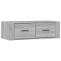 Mueble TV colgante madera contrachapada gris Sonoma 80x36x25 cm en Muebles TV | Comprar online en Foru.es