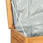 Caja de almacenaje de jardín con bolsa teca maciza 90x50x58 cm de vidaXL, Cajas de almacenaje para exteriores - Ref: Foro24-3...