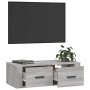 Mueble TV colgante madera contrachapada gris Sonoma 80x36x25 cm en Muebles TV | Comprar online en Foru.es