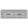 Mueble TV colgante madera contrachapada gris Sonoma 80x36x25 cm en Muebles TV | Comprar online en Foru.es