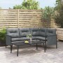 Mesa de centro para jardín acero gris antracita 110x55x35 cm de vidaXL, Conjuntos de jardín - Ref: Foro24-362813, Precio: 92,...