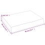 Estante de pared madera maciza roble sin tratar 40x30x(2-6) cm de vidaXL, Estantes y estanterías - Ref: Foro24-363508, Precio...
