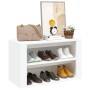 Mueble zapatero de madera contrachapada blanco 75x35x45 cm en Zapateros y organizadores de calzado | Comprar online en Foru.es