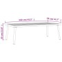 Mesa de centro para jardín acero gris antracita 110x55x35 cm de vidaXL, Conjuntos de jardín - Ref: Foro24-362813, Precio: 92,...