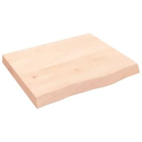 Estante de pared madera maciza roble sin tratar 60x50x(2-6) cm de vidaXL, Estantes y estanterías - Ref: Foro24-363532, Precio...
