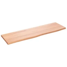 Estante de pared madera roble tratada marrón claro 100x30x2 cm de vidaXL, Estantes y estanterías - Ref: Foro24-363680, Precio...