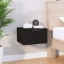 Mesita de noche de pared negro 34x30x20 cm de vidaXL, Taquillas y armarios de almacenamiento - Ref: Foro24-811378, Precio: 33...