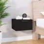 Mesita de noche de pared negro 34x30x20 cm de vidaXL, Taquillas y armarios de almacenamiento - Ref: Foro24-811378, Precio: 33...