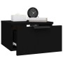 Mesita de noche de pared negro 34x30x20 cm de vidaXL, Taquillas y armarios de almacenamiento - Ref: Foro24-811378, Precio: 33...