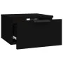 Mesita de noche de pared negro 34x30x20 cm de vidaXL, Taquillas y armarios de almacenamiento - Ref: Foro24-811378, Precio: 33...