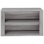 Mueble zapatero madera contrachapada gris Sonoma 75x35x45 cm en Zapateros y organizadores de calzado | Comprar online en Foru.es