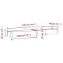 Jardinera arriate con forro madera maciza abeto 240x45x25 cm de vidaXL, Maceteros y jardineras - Ref: Foro24-364295, Precio: ...