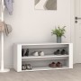 Mueble zapatero de madera contrachapada blanco 100x35x45 cm en Zapateros y organizadores de calzado | Comprar online en Foru.es