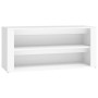 Mueble zapatero de madera contrachapada blanco 100x35x45 cm en Zapateros y organizadores de calzado | Comprar online en Foru.es