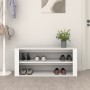 Mueble zapatero de madera contrachapada blanco 100x35x45 cm en Zapateros y organizadores de calzado | Comprar online en Foru.es