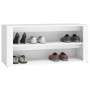 Mueble zapatero de madera contrachapada blanco 100x35x45 cm en Zapateros y organizadores de calzado | Comprar online en Foru.es