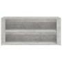 Mueble zapatero madera contrachapada gris hormigón 100x35x45 cm en Zapateros y organizadores de calzado | Comprar online en Foru