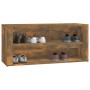 Mueble zapatero madera contrachapada roble ahumado 100x35x45 cm en Zapateros y organizadores de calzado | Comprar online en Foru