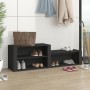 Mueble zapatero madera contrachapada negro 150x35x45 cm en Zapateros y organizadores de calzado | Comprar online en Foru.es