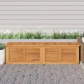 Garden storage box with solid teak bag 200x50x53 cm by vidaXL, Outdoor storage boxes - Ref: Foro24-363274, Price: 548,52 €, D...