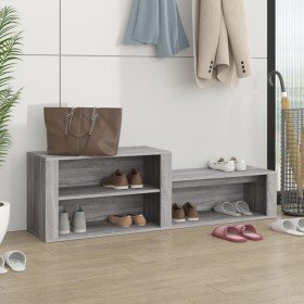 Mueble zapatero madera contrachapada gris Sonoma 150x35x45 cm en Zapateros y organizadores de calzado | Comprar online en Foru.e