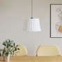Pantalla para lámpara de techo mimbre blanco Ø40x26 cm de vidaXL, Pantallas para lámparas - Ref: Foro24-364369, Precio: 38,38...