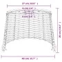 Pantalla para lámpara de techo mimbre blanco Ø40x26 cm de vidaXL, Pantallas para lámparas - Ref: Foro24-364369, Precio: 37,78...