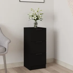 Black plywood sideboard 30x30x70 cm by vidaXL, Sideboards - Ref: Foro24-811153, Price: 59,10 €, Discount: %