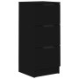 Aparador de madera contrachapada negro 30x30x70 cm de vidaXL, Aparadores - Ref: Foro24-811153, Precio: 60,38 €, Descuento: %
