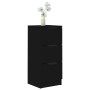 Aparador de madera contrachapada negro 30x30x70 cm de vidaXL, Aparadores - Ref: Foro24-811153, Precio: 60,38 €, Descuento: %