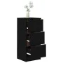 Black plywood sideboard 30x30x70 cm by vidaXL, Sideboards - Ref: Foro24-811153, Price: 59,10 €, Discount: %