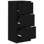 Black plywood sideboard 30x30x70 cm by vidaXL, Sideboards - Ref: Foro24-811153, Price: 59,10 €, Discount: %